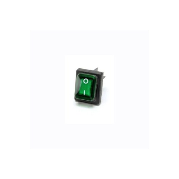 Allpoints Allpoints 8015428 Switch, Rocker, Lighted (Green) For Prince Castle 8015428 - main